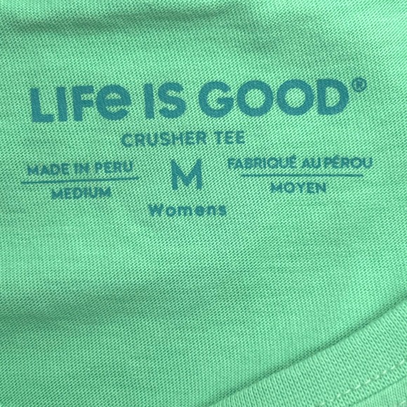 Life is Good Womens Pickleball Wizard Crusher‎ Tee T-Shirt - Green - Picture 8 of 11